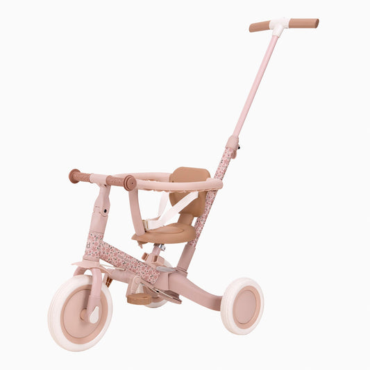 4-in-1 Kids Tricycle with Parent Handle, Safety Seat & Adjustable Design