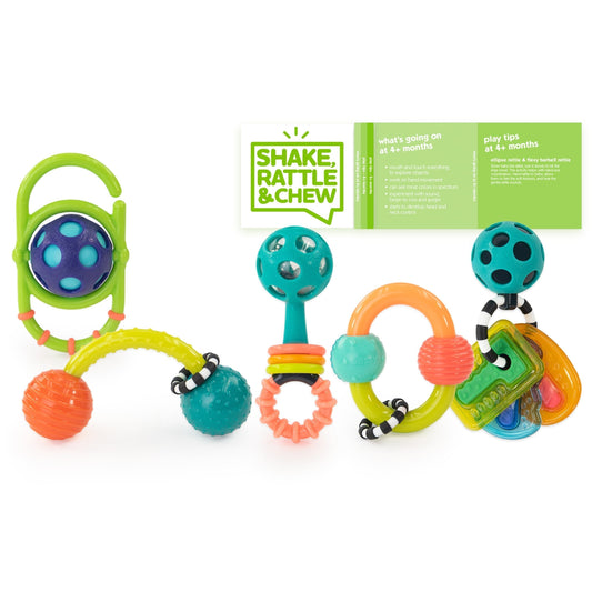 Sassy Shake, Rattle & Chew Baby Box